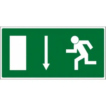 Značení Bezpečnostní značky Nouzový východ 21x10,5cm samolepka