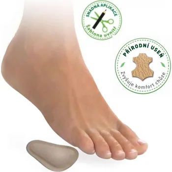 Vložka do bot SVORTO Srdíčka samolepící L+P béžová 024, béžová - 3