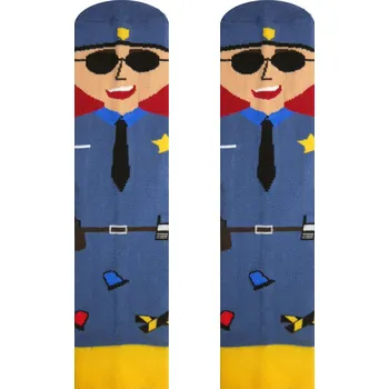 Pánské ponožky Veselé ponožky Policisté, Střih Pánsky/UNISEX, Velikost 35-38