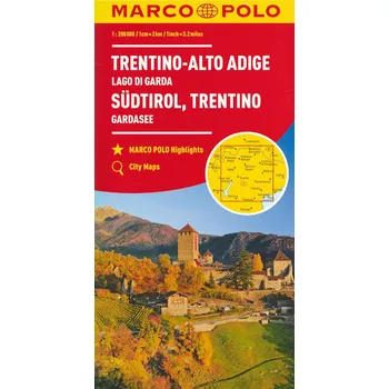 Itálie: Südtirol, Trentino 1:200 000 - Marco Polo