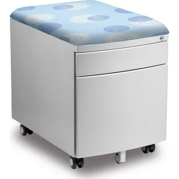 Zásuvkový kontejner Pojízdný kontejner Mayer 32P8 26 092 — stříbrný, modré čalounění Mayer