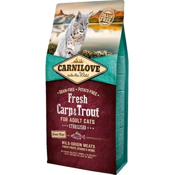 Krmivo pro kočku Carnilove Cat Sterilised Adult Fresh Carp &Trout