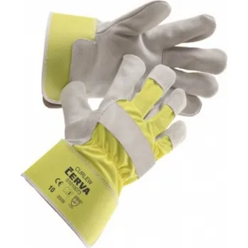 Pracovní rukavice Cerva Rukavice kombinované CURLEW 10 žluté
