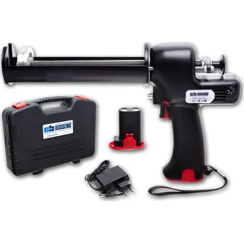 Vytlačovací pistole Aku aplikační pistole 400 ml pro chemické kotvy - 2x aku