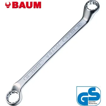 Klíč Klíč vyhnutý 75° maticovy očkový 6 x 7 DIN 838 CrV chromovaný Baum