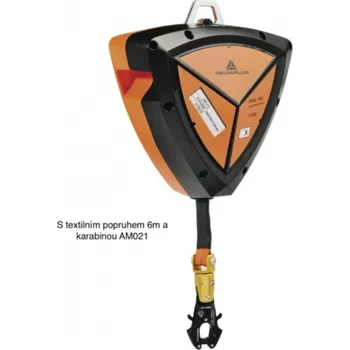 Úvazek Zachycovač pádu samonavíjecí DeltaPlus PROTECTOR TETRA ocelové lano 10m AM016