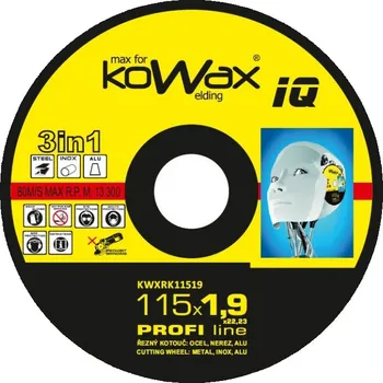 Řezný kotouč Řezný kotouč Kowax 3v1 115 x 1,9 x 22mm