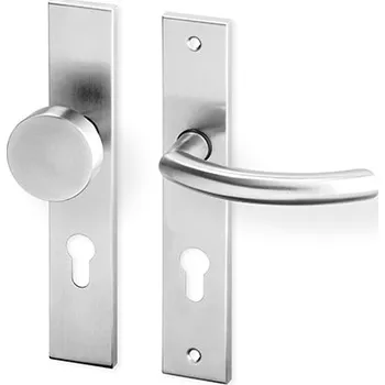 Dveřní kování Dveřní kování GINA HR ECO nerez kl.+koule (Dveřní kování GINA HR ECO nerez se štítem s roztečí 72 nebo 90 mm, vhodná pro interiér. )