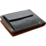 Černohnědá pánská kožená peněženka - dolarovka Angelica