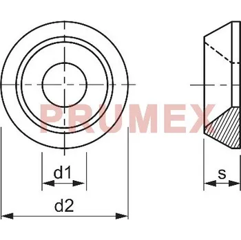 podložka Podložka ROZETA pro šrouby se zápust. hl. M4 / 4,3 pozink