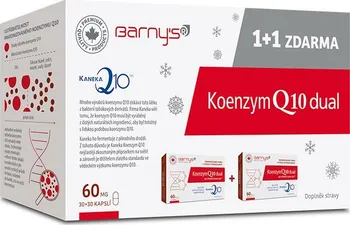 Přírodní produkt Barny's Koenzym Q10 Dual 60 mg 30 + 30 cps.