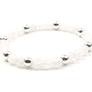 Náramek Moni - dámský náramek křišťál praskaný hematit