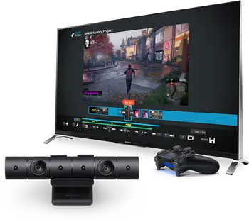 Sony PS4 Eye Camera V2 s ovladačem a monitorem