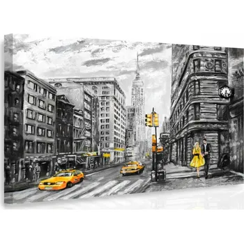 Obraz Malvis Obraz - Malovaný New York Velikost: 60x40 cm
