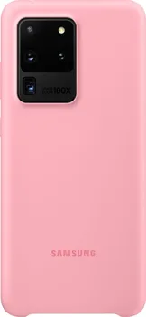 Pouzdro na mobilní telefon Samsung Silicone Cover pro Galaxy S20 Ultra růžové