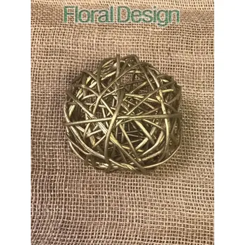 Vánoční dekorace Lata ball 10cm 1 ks zlatá