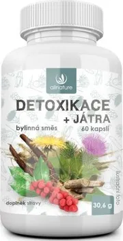 Allnature Detoxikace + játra bylinný extrakt 60 cps.