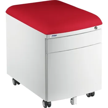 Zásuvkový kontejner Pojízdný kontejner Mayer 32W8 30 461 — bílý, červený aquaclean Mayer