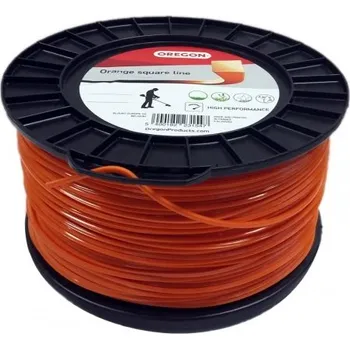 Žací struna Oregon Oranžová čtyřhranná, 2,7 mm x 168 m (574904) (Žací lanko (struna) Oregon Orange 574904 je vhodné a ekonomicky výhodné řešení pro naprostou většinu vyžínačů, křovinořezů a strunových sekaček.)