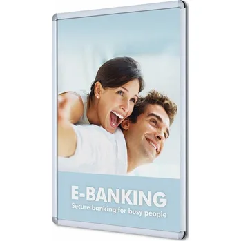 Rám na obraz Jansen Display Klaprám 500x700 mm (B2), oblý roh Šířka profilu: 20 mm - SLIM