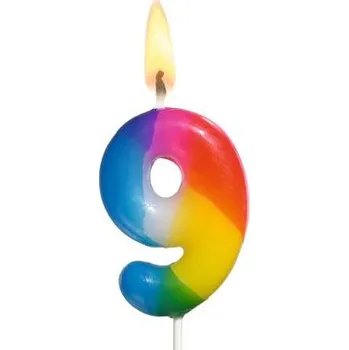 Svíčka Susycard Svíčka ve tvaru 9 (Herlitz)