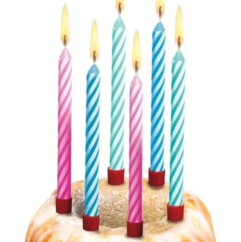 Dortová svíčka Susycard Narozeninové svíčky se stojánky 8ks, Magic (Herlitz)