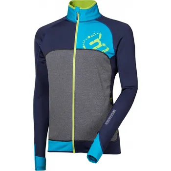 Pánská mikina Progress Rebel tmavě modrá/tyrkysová/zelená, M