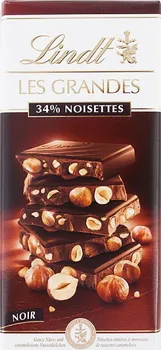 Čokoláda Lindt Les Grandes 34 % Noisettes Noir 43 % 150 g