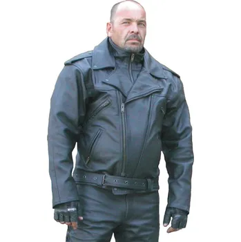 bunda F-K kožená na chopper barva: černá, Velikost: 50