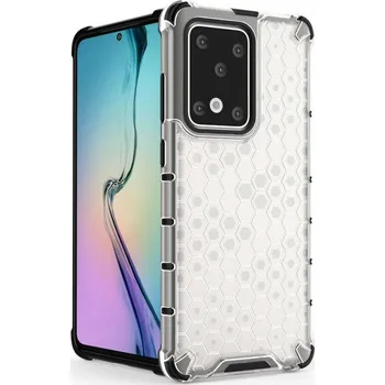 Pouzdro na mobilní telefon Beweare Honeycomb armor kryt na Samsung Galaxy S20 Ultra - transparentní