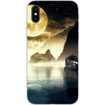 Ochranný kryt pro iPhone X / XS - Měsíc nad zátokou