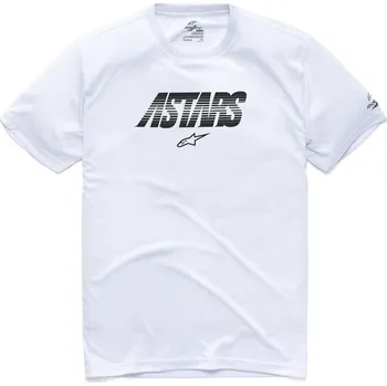 Pánské tričko Alpinestars Pánské bílé prémiové tričko TECH ANGLE PREMIUM TEE Alpinestars krátké 1210-73220 20 - M