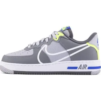 NIKE Air Force 1 React Wolf Grey/Smoke Grey/Dark Grey/White 41 Pánské tenisky NIKE Air Force 1 React Wolf Grey/Smoke Grey/Dark Grey/White 41