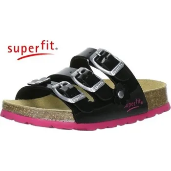 Dívčí obuv Domácí obuv Superfit 8-00125-00 FUSSBETTPANTOFFEL Schwarz - 30