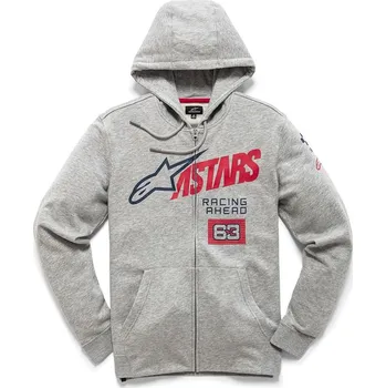 Pánská mikina Alpinestars Pánská šedá mikina TITLE ZIP HOODIE Alpinestars 1210-51300 1026 - L
