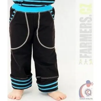Rostoucí kalhoty ohrnovací CHOCO TYRKYS - 104