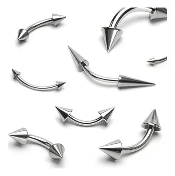 Šperk Šperky4U Piercing do obočí 1,2 mm - kónus - OB01020-121233