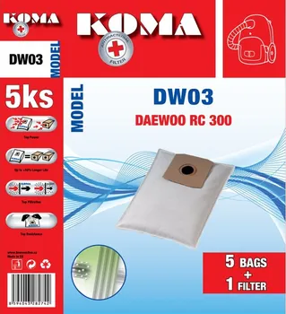 Sáček do vysavače Koma Daewoo RC 300 DW03