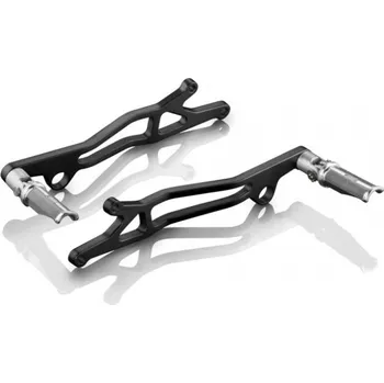 Rizoma Držák stupaček spolujezdce (včetně stupaček) pro motocykly Honda Hornet - Černá