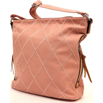 Kabelka Střední růžová crossbody kabelka ROMINA & CO 2297