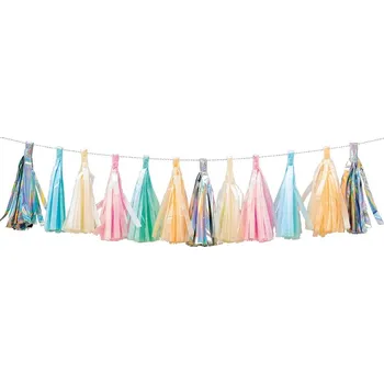 Velikonoční dekorace Rico Design Závěsná girlanda pastelová s 12 ks