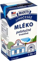 Madeta Jihočeské mléko polotučné trvanlivé 1 l