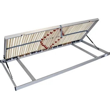 Postelový rošt Lamelový rošt Postelia FLAT 42 BVP 200 x 100 cm - s pístovým bočním výklopem pro přístup do úložného prostoru, speciální nízké provedení 5,5 cm