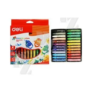 Olejové pastely voskovky DELI 24barev