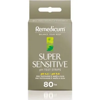 Diagnostický test Remedicum Super Sensitive pH testovací proužky 80 ks
