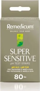 Diagnostický test Remedicum Super Sensitive pH testovací proužky 80 ks