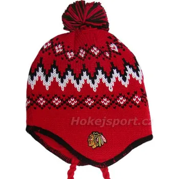 Čepice Kulich Reebok Face Off Tassle Chicago Blackhawks Youth Velikost: Boy