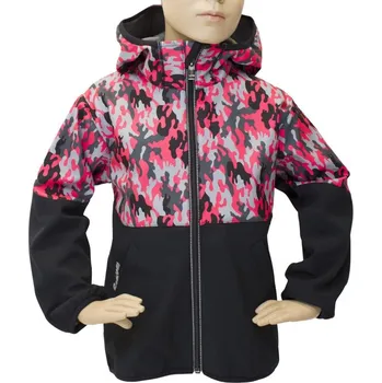 Dívčí bunda Bunda softshell Fantom ČERNO-RŮŽOVÝ MASKÁČ 30000/15000 BUN 1207 2023 Velikost: 164
