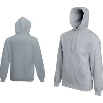 Pánská mikina Fruit Of The Loom Hooded Sweat Heather Grey
