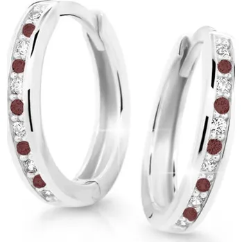 Náušnice Dětské naušnice Cutie C3344-B Ruby Dark